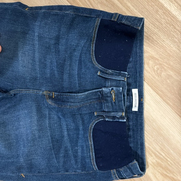 Good American sz 30 MATERNITY jeans - skinny with ankle fray - Picture 2 of 5